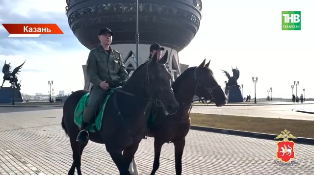 Единственный в Татарстане взвод кавалеристов отмечает 43 года