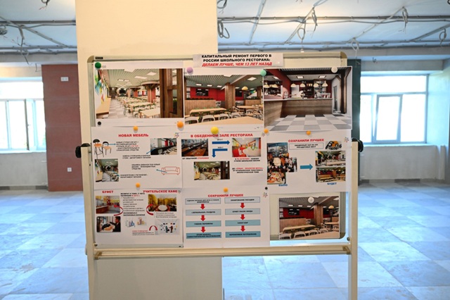 Ресторан с прозрачной кухней появится в 146-м казанском лицее: зал на 240 мест оформят в эко-стиле