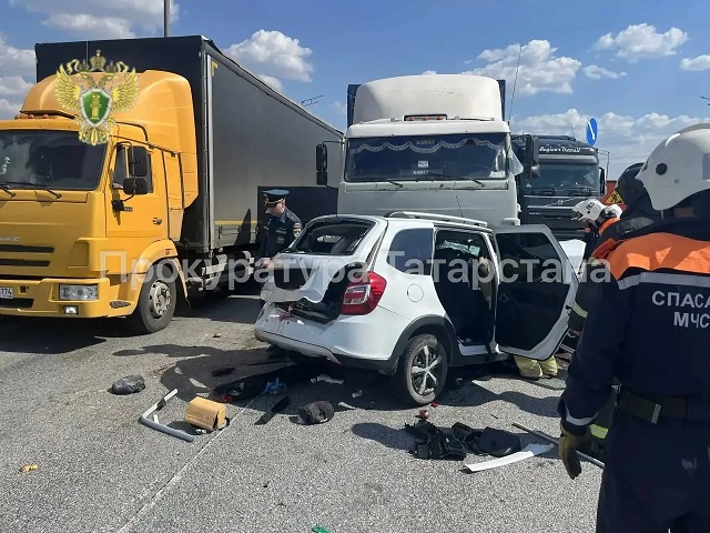 Смертельное ДТП на трассе М-7 в Татарстане: погибли водитель и пассажирка «Лады»