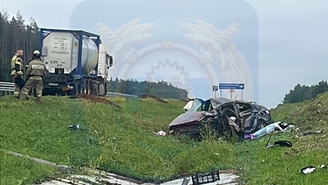 55-летняя женщина за рулем иномарки погибла в ДТП на трассе М-12 в Татарстане