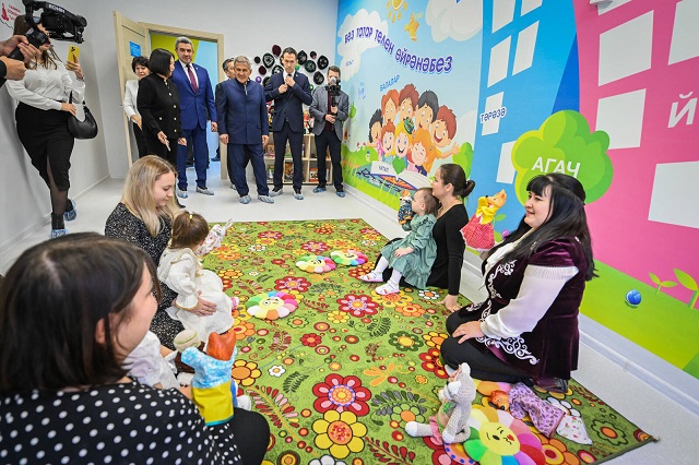 Минниханов открыл в Альметьевске детсад «Алсу» на 110 мест
