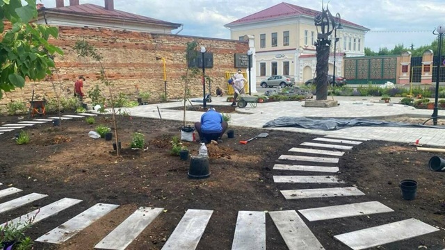 Сквер в честь тружеников тыла начали обустраивать в Елабуге