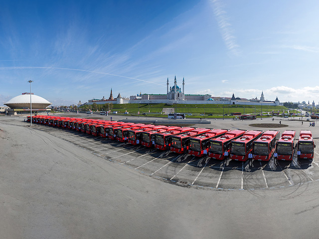 Автопарк Казани пополнился 30 новыми автобусами НЕФАЗ