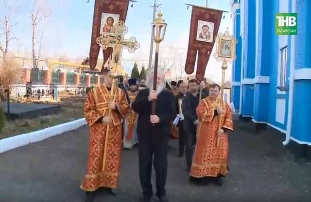 Пасхальная неделя завершилась в Татарстане: в Мамадыше состоялись литургия и крестный ход