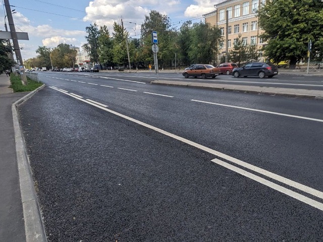 В Казани по нацпроекту отремонтировали участок улицы Айдарова