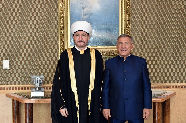 Минниханов обсудил сотрудничество с председателем Совета муфтиев России