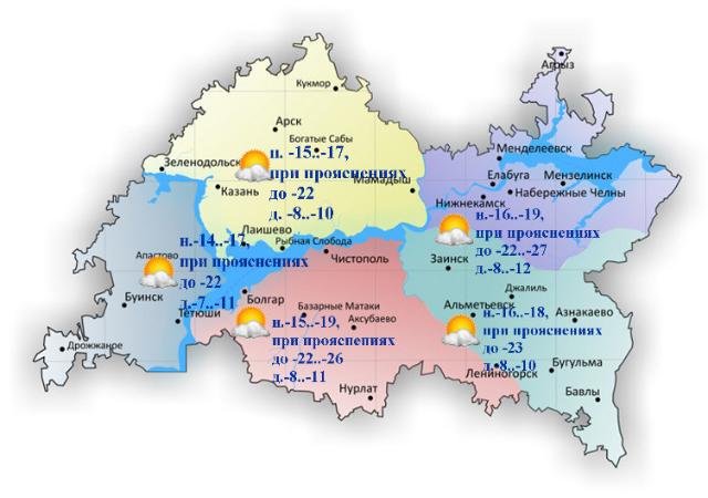 Мороз до -27 градусов ожидается в субботу в Татарстане