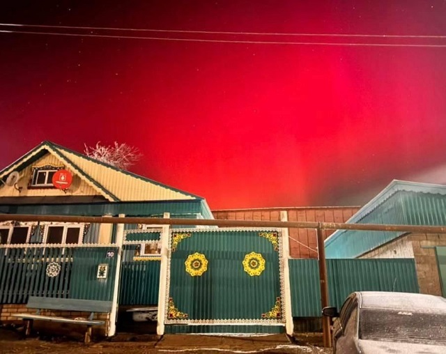 Редкое северное сияние запечатлели в Татарстане