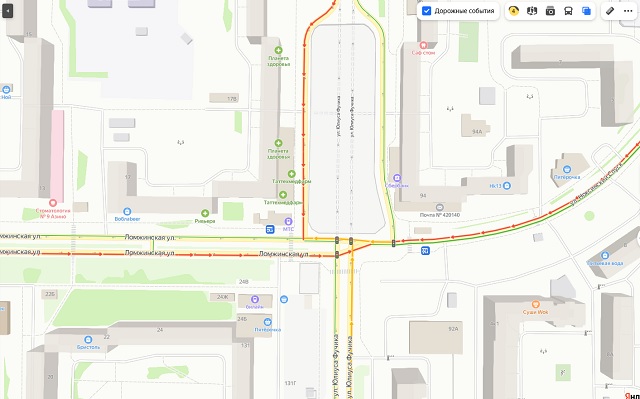 Водители в Казани начали испытывать неудобства из-за закрытия проезда по улице Фучика