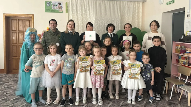 Экологический урок для дошкольников прошел в татарстанском селе Кырлай