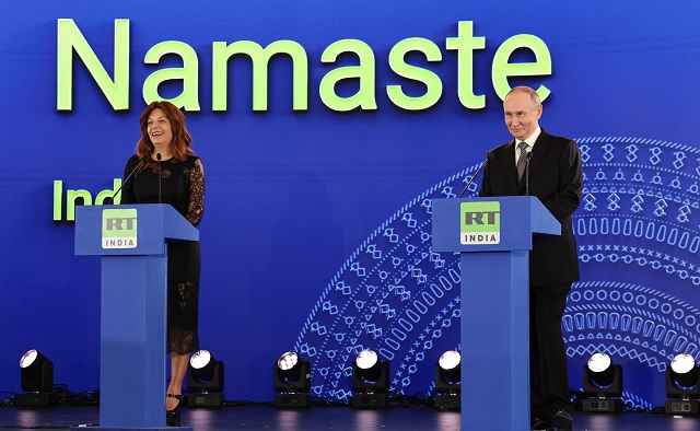 Путин вспомнил шутку Высоцкого, говоря о росте индийской экономики