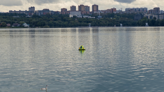 На озере Средний Кабан в Казани установили систему контроля качества воды