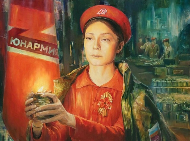 Заслуженный художник РТ Ильдус Муртазин написал портрет волонтерки из Нижнекамска