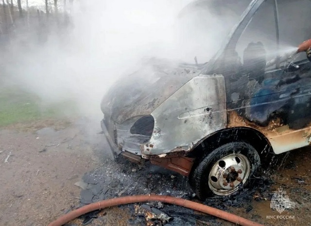 На трассе под Бугульмой загорелась «Газель»