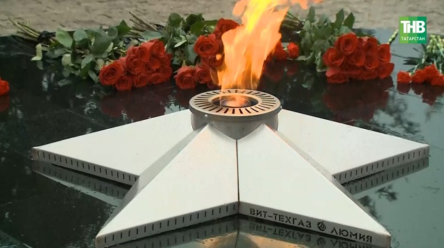 Югары Ослан районының Введенка бистәсендә яңартылган Хәтер скверын ачтылар