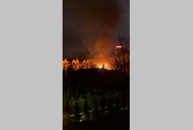 В Казани загорелся старинный дом, в котором жил революционер Иван Волков