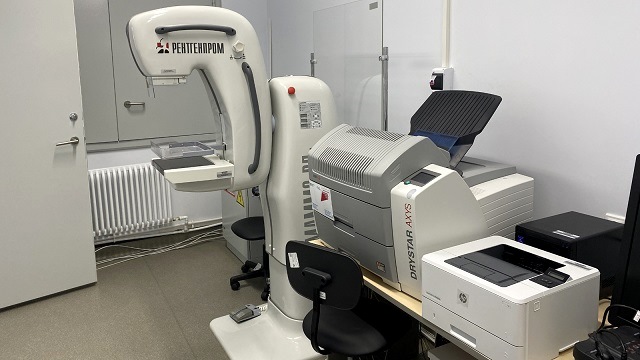 Полученный по нацпроекту маммограф установили в Рыбно-Слободской ЦРБ