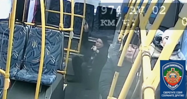 В Казани возросло число ДТП в салонах общественного транспорта