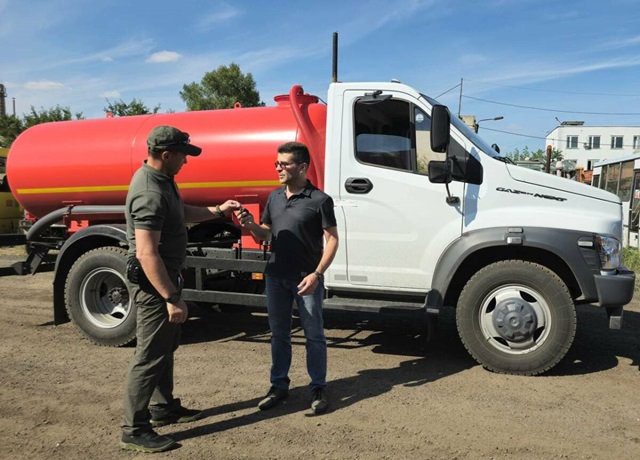 Из Татарстана в муниципалитет города Рубежное передали коммунальую технику