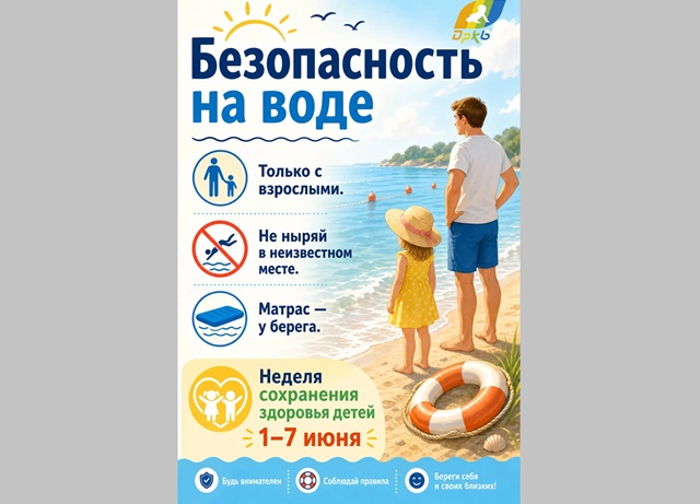 «Вода не прощает невнимательности»: в ДРКБ напомнили правила безопасного купания детей