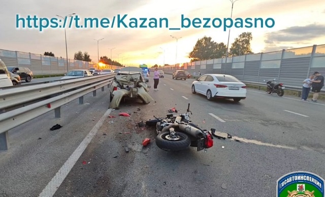 Стали известны подробности смертельного ДТП в Казани, в котором погиб мотоциклист