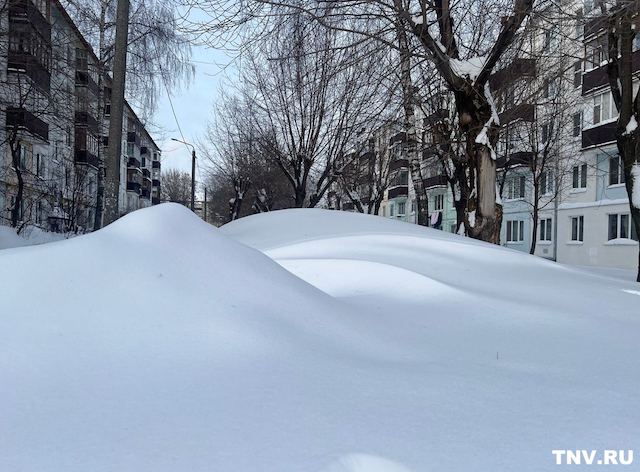 Высота сугробов в Татарстане превысила норму в два раза – Гидрометцентр