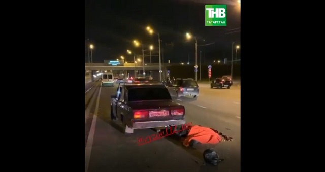 В Казани скончался влетевший в «Жигули» байкер — видео