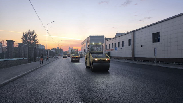 Улицу Галиаскара Камала в Казани ремонтируют по нацпроекту