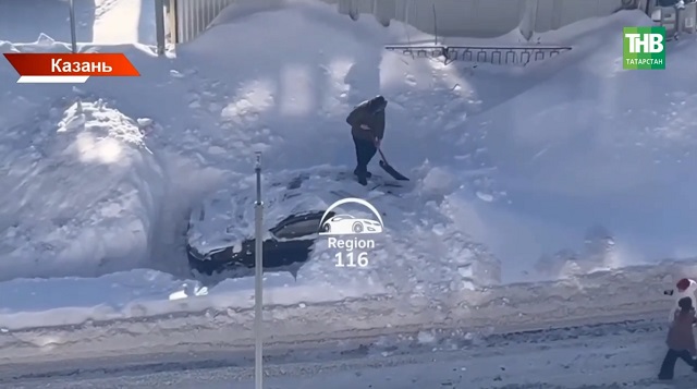 Татарстан не Камчатка, но утопает в сугробах: снежные кадры, которые сложно забыть