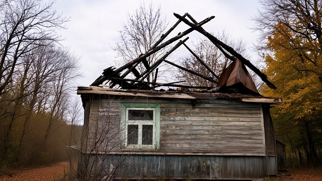 В центре Казани обвалилась крыша особняка XIX века