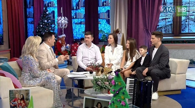 Самая музыкальная семья России – Поповы стали гостями новогоднего телемарафона на ТНВ
