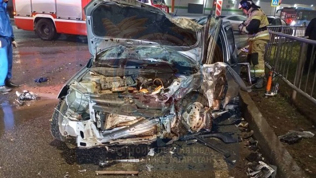 29-летний водитель Lada погиб в ДТП с иномаркой в Набережных Челнах