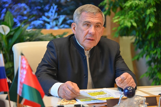 Минниханов и Крутой обсудили сотрудничество России и Беларуси