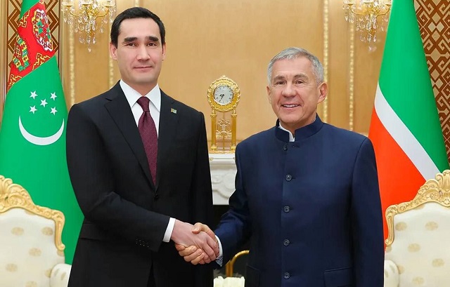 Минниханов провел встречу с президентом Туркменистана