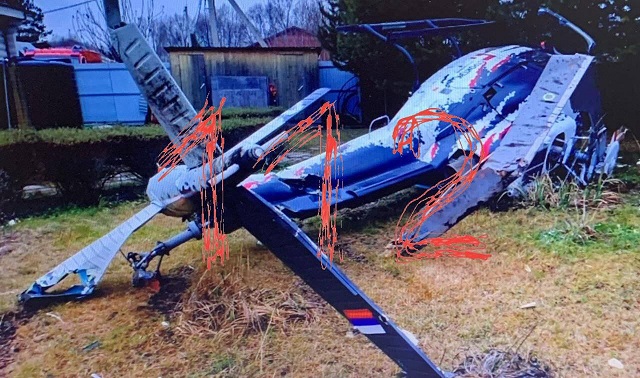 Частный вертолет опрокинулся при взлете в Уфе