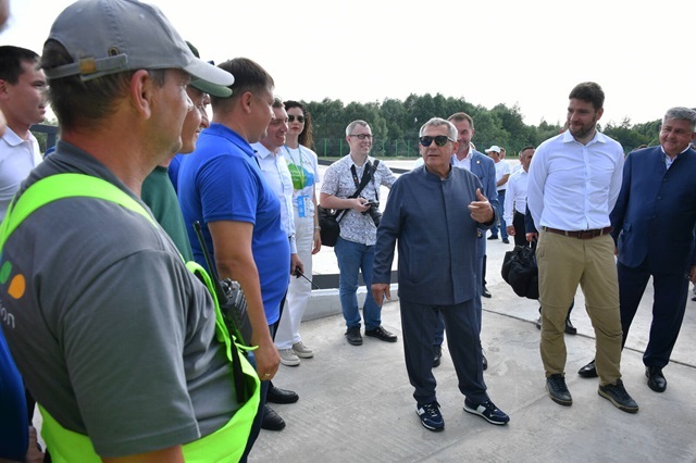 Раис Татарстана оценил перспективы нового элеваторного комплекса «Свияжск-Зернопродукт»