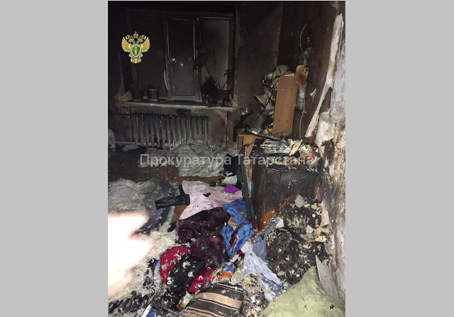 Прыжок из окна ради спасения: в Бугульме трое детей оказались в огненном капкане