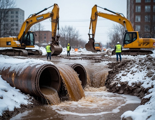 Жители Приволжского района Казани остались без холодной воды из-за аварии на водопроводе