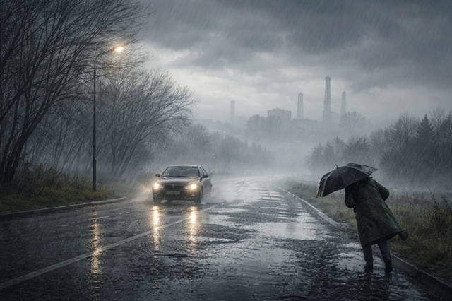 Туман и сильный дождь ожидаются в Татарстане