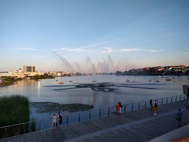 В Казани при замене фонтана на озере Нижний Кабан учтут климат города