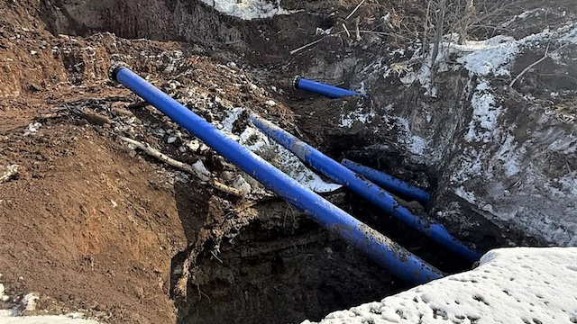 На 66% выполнен капремонт водопровода в посёлке ГЭС Набережных Челнов