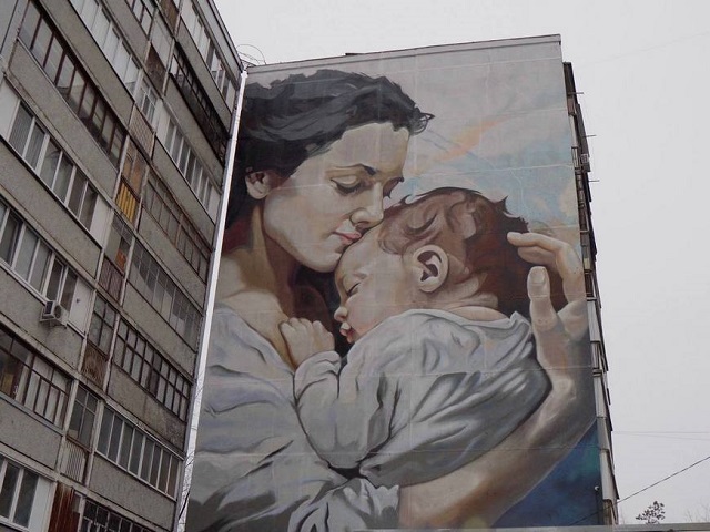 Казанда әниләргә багышланган яңа мурал барлыкка килгән