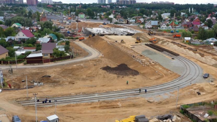 Строители Большого Казанского кольца заканчивают стыковку трамвайных рельс