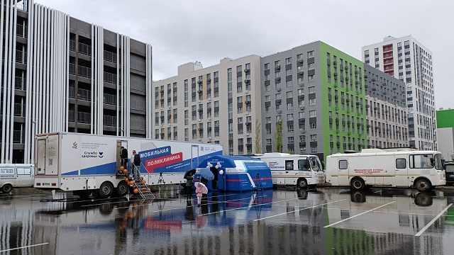 Мобильные поликлиники Казани продолжают работу в праздничные дни