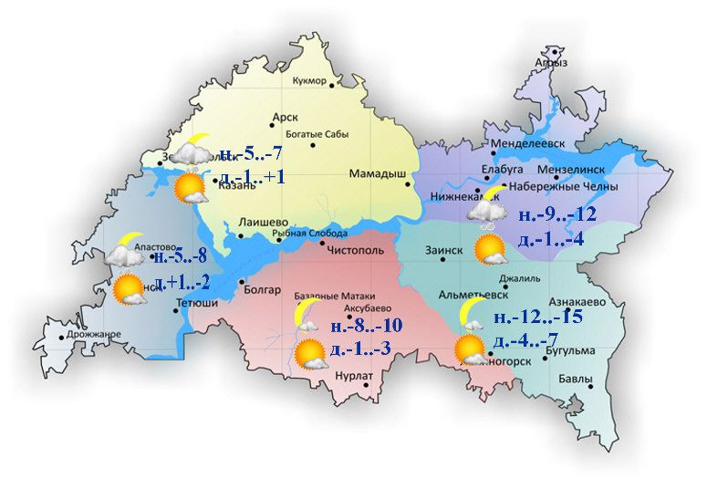 В предстоящий весенний день в Татарстане сохранится пасмурная погода