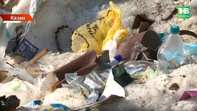 Кар астыннан чыккан проблема: Казанда чүпне вакытында чыгармыйлар