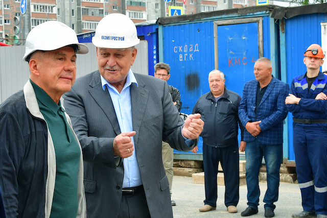 Минниханов оценил строительство новой станции метро «100-летие ТАССР» в Казани