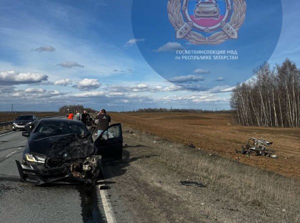 Двое погибших: момент рокового ДТП на «встречке» попал на видео в Татарстане