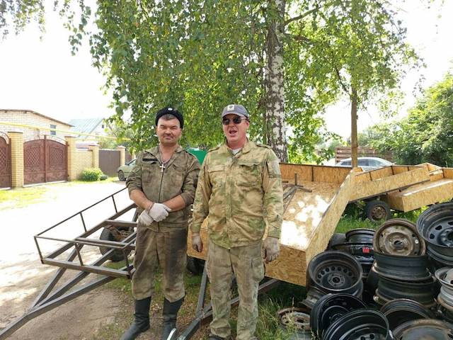 Татарстанские активисты изготавливают печи и прицепы для участников СВО