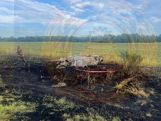 Опрокинулся в кювет и загорелся: автомобилист погиб в Бугульминском районе РТ